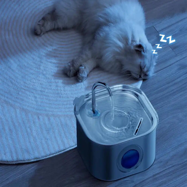 The Growing Mart Stainless Steel Cat Water Fountain – 2.2L Automatic Hydration System