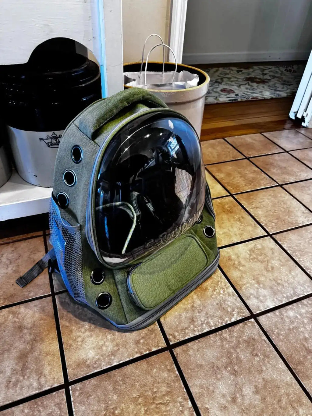 The Growing Mart Breathable Cat Backpack Carrier - Clear Travel Pet Bag