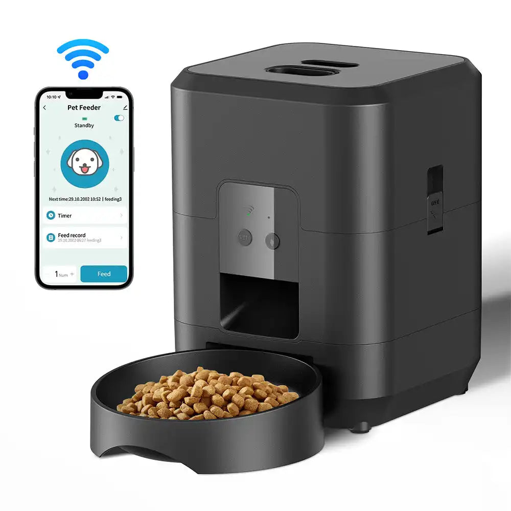 The Growing Mart Smart Pet Feeder with WiFi App Control & 2L Capacity