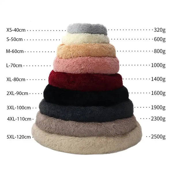 The Growing Mart Large Dog Bed Plush Washable Fluffy Pet Sofa Bed