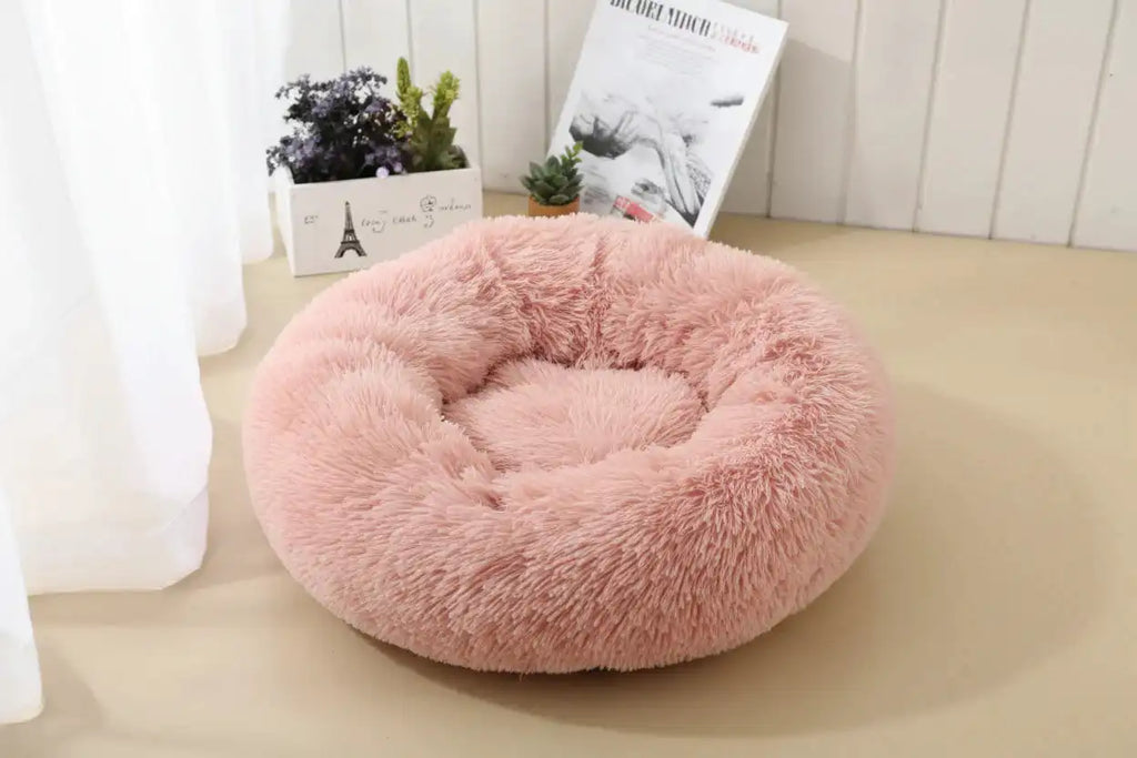 The Growing Mart Large Dog Bed Plush Washable Fluffy Pet Sofa Bed