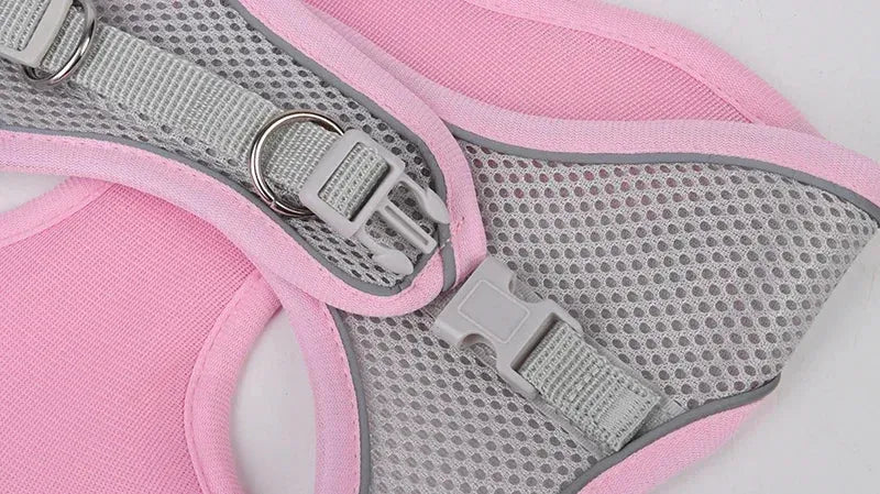 The Growing Mart Puppy Harness Set Adjustable No-Pull Leash Combo