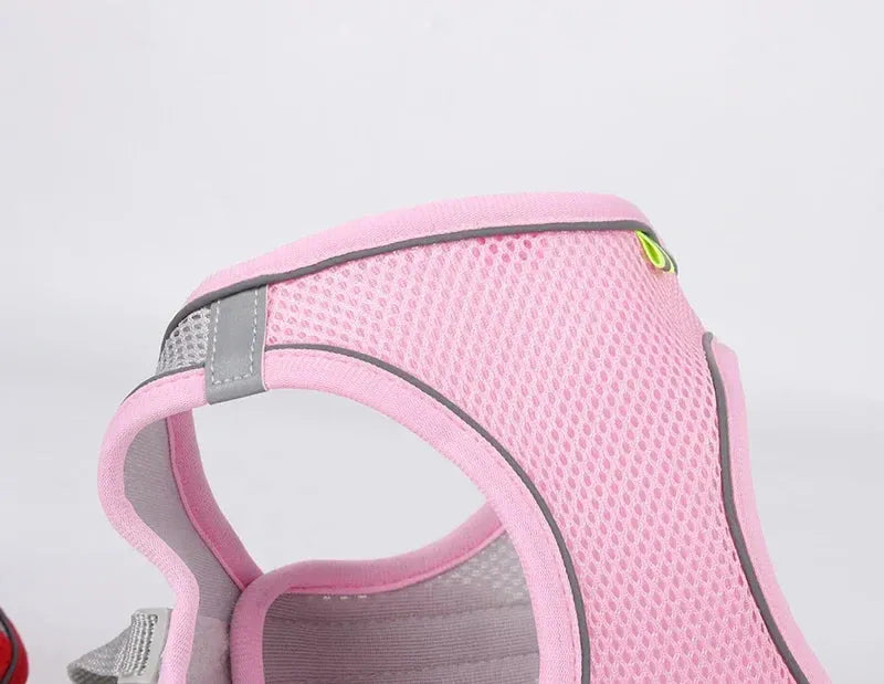 The Growing Mart Puppy Harness Set Adjustable No-Pull Leash Combo