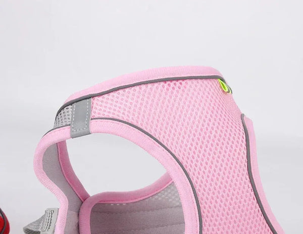 The Growing Mart Puppy Harness Set Adjustable No-Pull Leash Combo