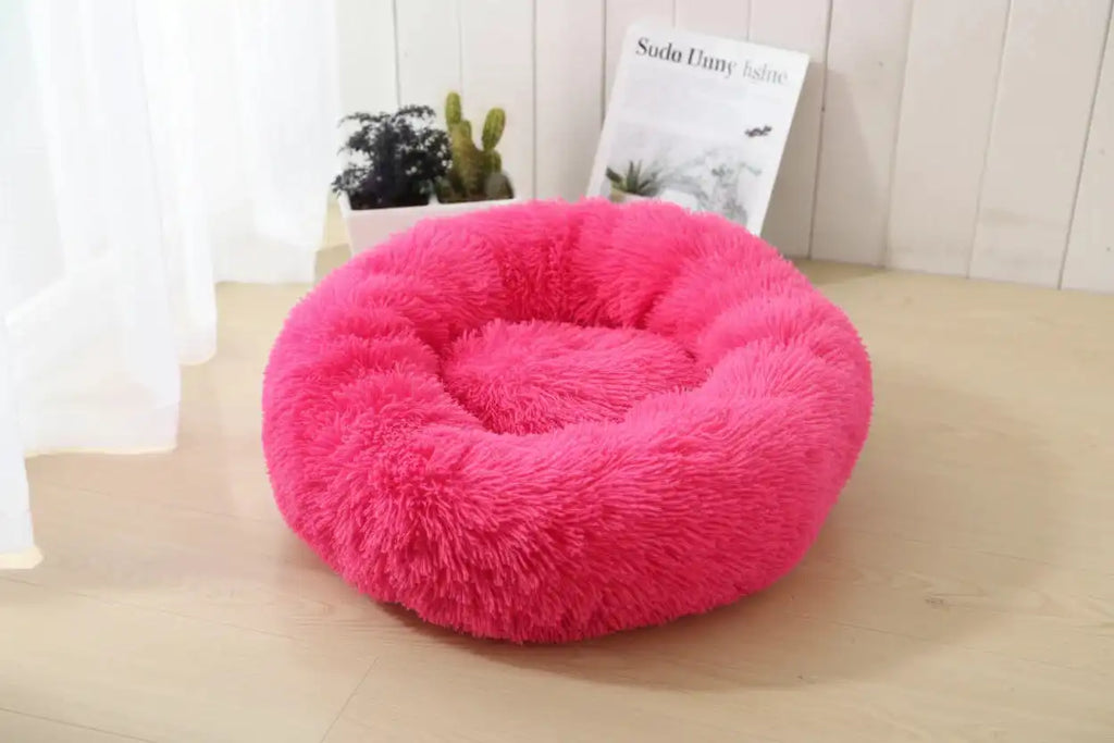 The Growing Mart Large Dog Bed Plush Washable Fluffy Pet Sofa Bed