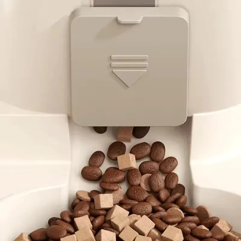 The Growing Mart Pet Feeder with Water Dispenser Large Capacity 2-in-1