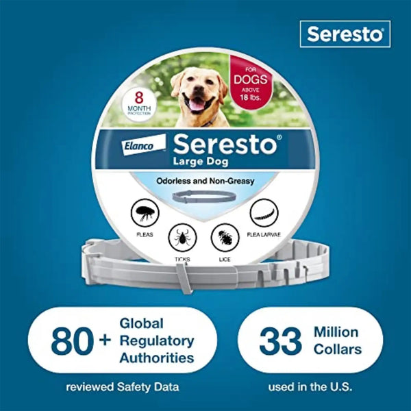 Flea & Tick Collar for Large Dogs , 8 Month Protection