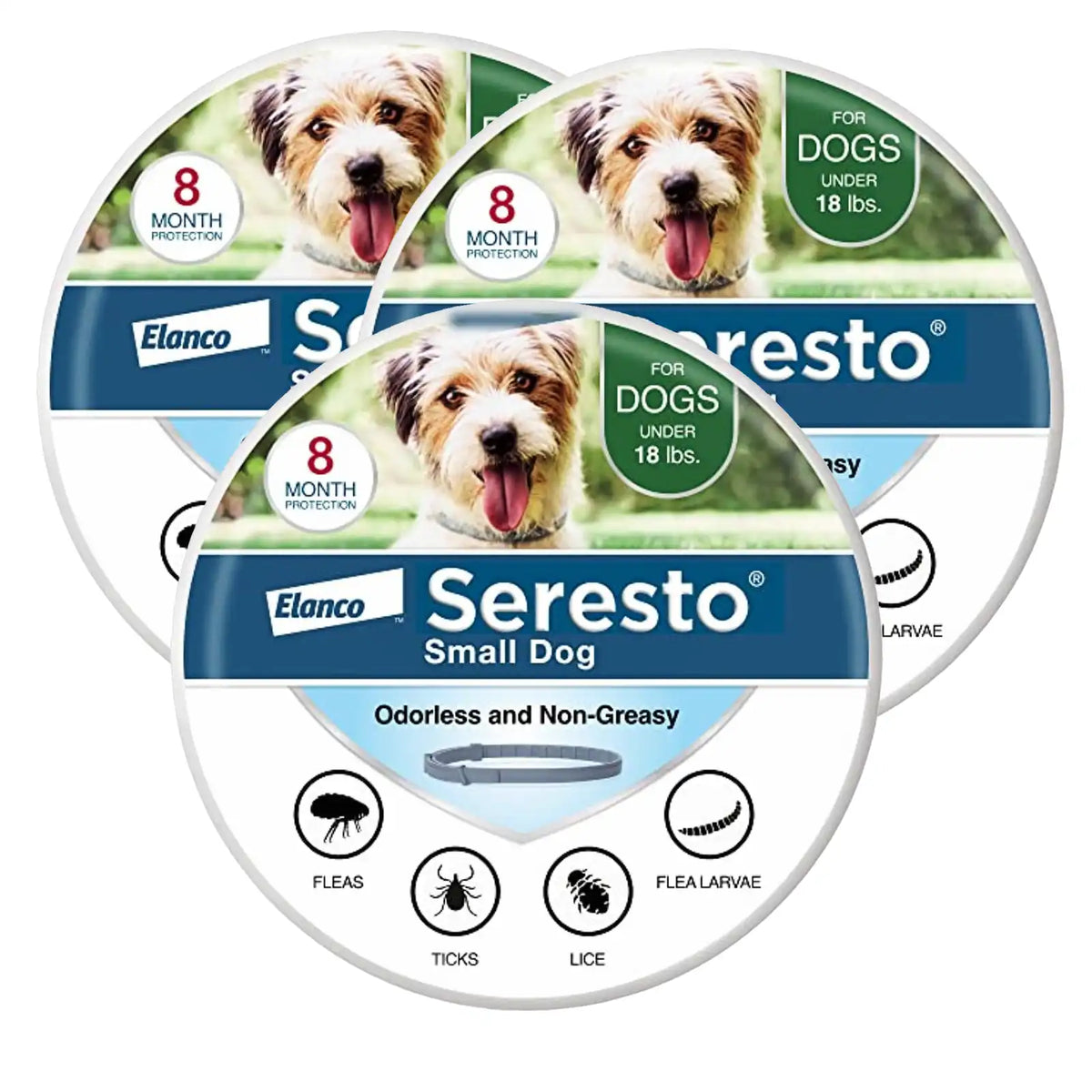 Flea & Tick Collar For Small Dogs , 8 Month Protection Main image