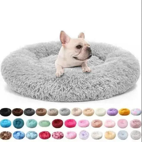 The Growing Mart Large Dog Bed Plush Washable Fluffy Pet Sofa Bed