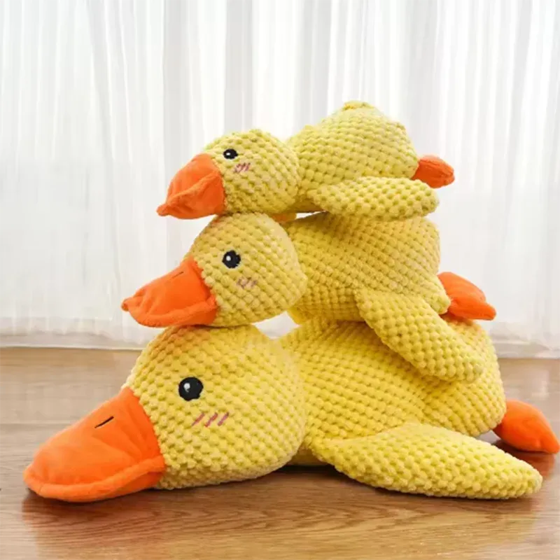 The Growing Mart Dog Plush Toy Duck Cuddle Comfort Anxiety Relief
