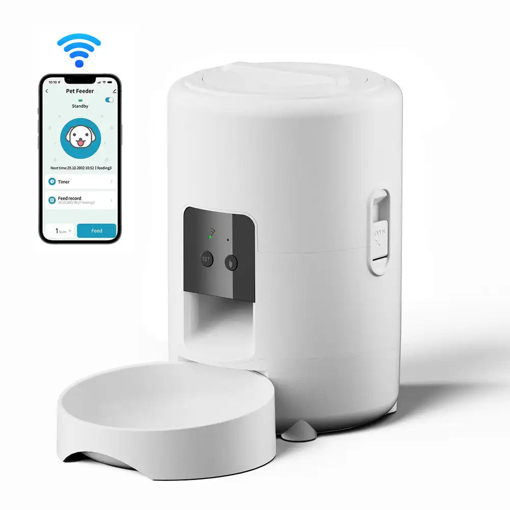 The Growing Mart Smart Pet Feeder with WiFi App Control & 2L Capacity