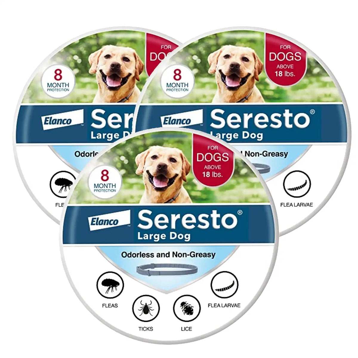Flea & Tick Collar for Large Dogs , 8 Month Protection