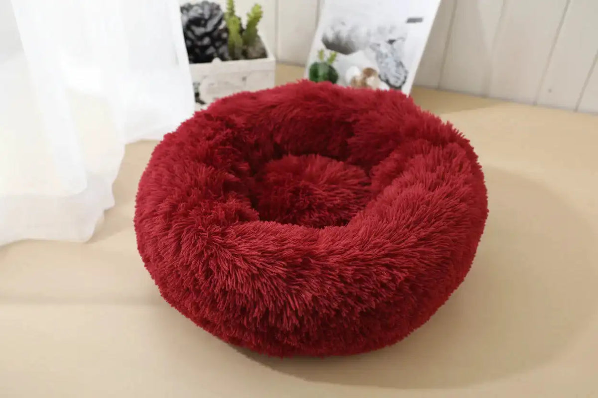The Growing Mart Large Dog Bed Plush Washable Fluffy Pet Sofa Bed